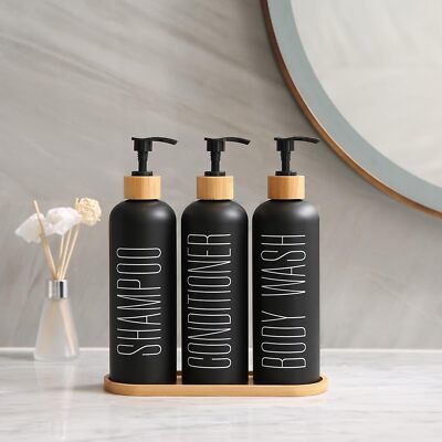 Prus Waso Shampoo and Conditioner Dispenser, Contains Black | eBay