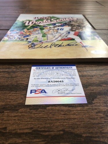 Orel Hershier AUTOGRAPHED 1988 WORLD SERIES PROGRAM SIGNED LA DODGERS PSA witnes - Picture 7 of 7
