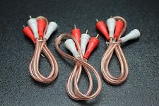 3 PCS 1.5 FT RCA WIRE AUDIOPIPE 2 CHANNEL MALE CAR HOME AUDIO BMS-1-5M