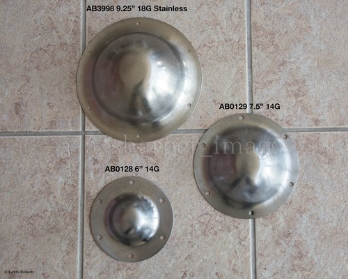 Shield Boss Umbo 18G Stainless Steel 9.25" LARGE Dome HEMA SCA Combat Ready - Picture 9 of 11