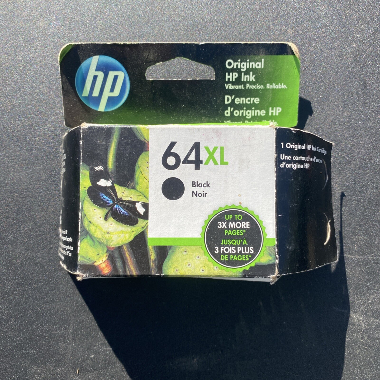 64-XL Black Color Ink Cartridge 64XL for HP Envy Photo 7155 7855 7858 Exp 8/20