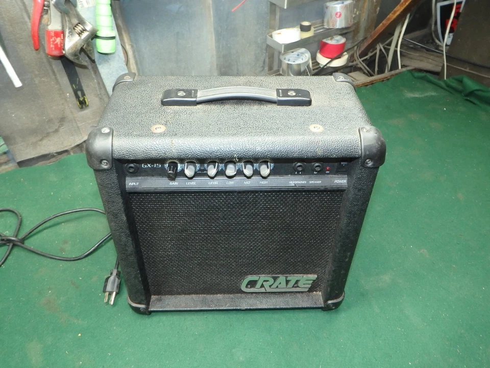 Crate GX-15 30 Watt Amplifier Distortion Guitar Used Black - Image 3 of 4