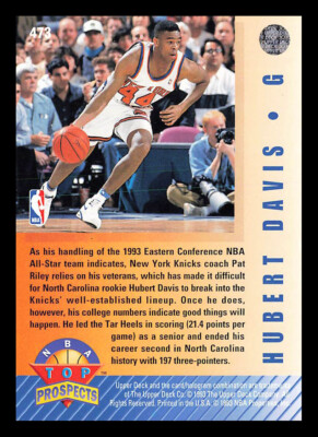 Hubert Davis #473 1992-93 Upper Deck New York Knicks | eBay