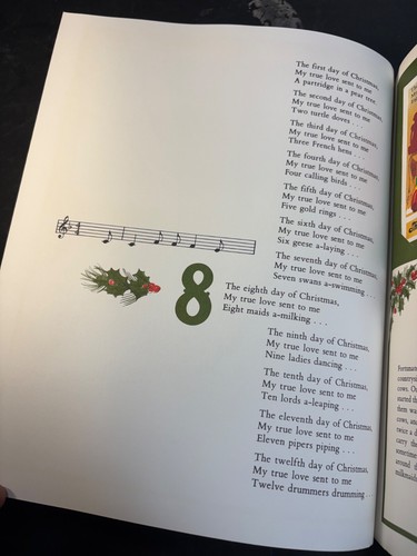 The Twelve Days of Christmas BOOK 1977 Stamps Christmas Island Limited - Picture 16 of 24