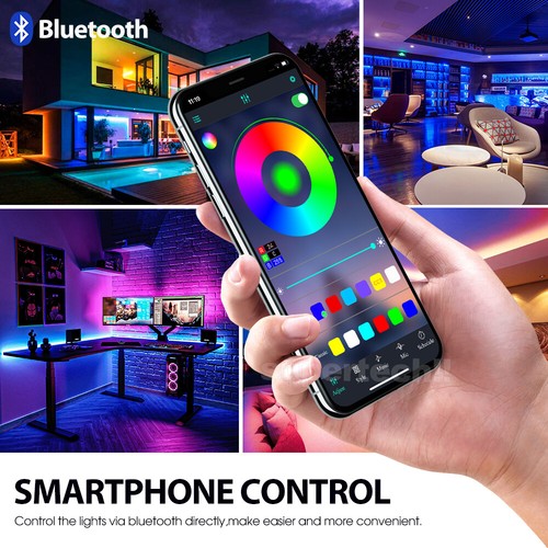 5V Bluetooth USB RGB LED Strip Lights IP65 Waterproof 5050 5M 300 LEDs AU Stock - Picture 3 of 17