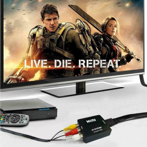 RCA to HDMI Converter Composite AV CVBS Video Adapter 720p 1080p Wii NES SNES - Picture 7 of 10