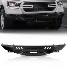 Offroad Front Bumper W/ LED Lights & Sensor Holes Fits Dodge Ram 1500 2019-2023