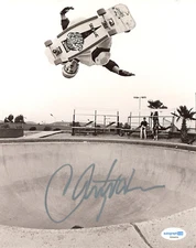 Christian Hosoi Signed 8x10 Photo Autograph Skateboard Legend Dogtown ACOA COA