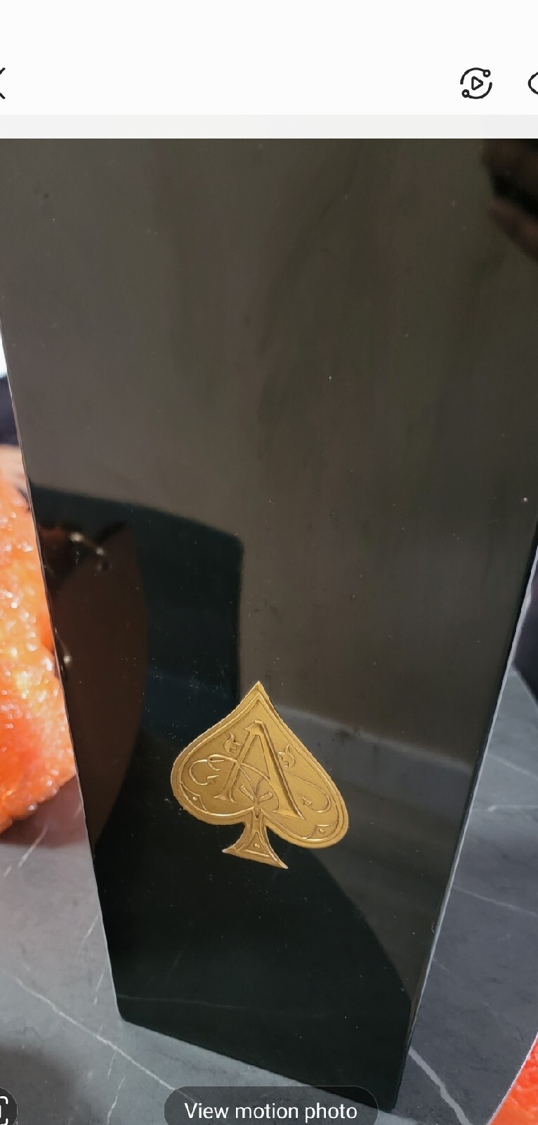 EMPTY ACE OF SPADES ROSE(ARMAND DE BRIGNAC)1.5 LT EMPTY CHAMPAG BOTTLE ...