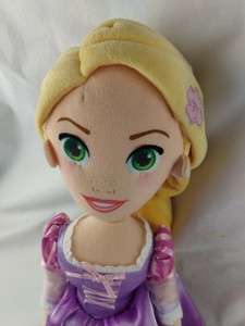Disney Store Rapunzel Plush Doll Stuffed Toy Tangled Plush w flowers in hair I6 | eBay