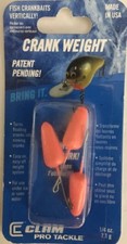Crank Weight Tackle 1/4 oz-Clam Pro Tackle-(Glow In The Dark Red)RARE-SHIP N 24H