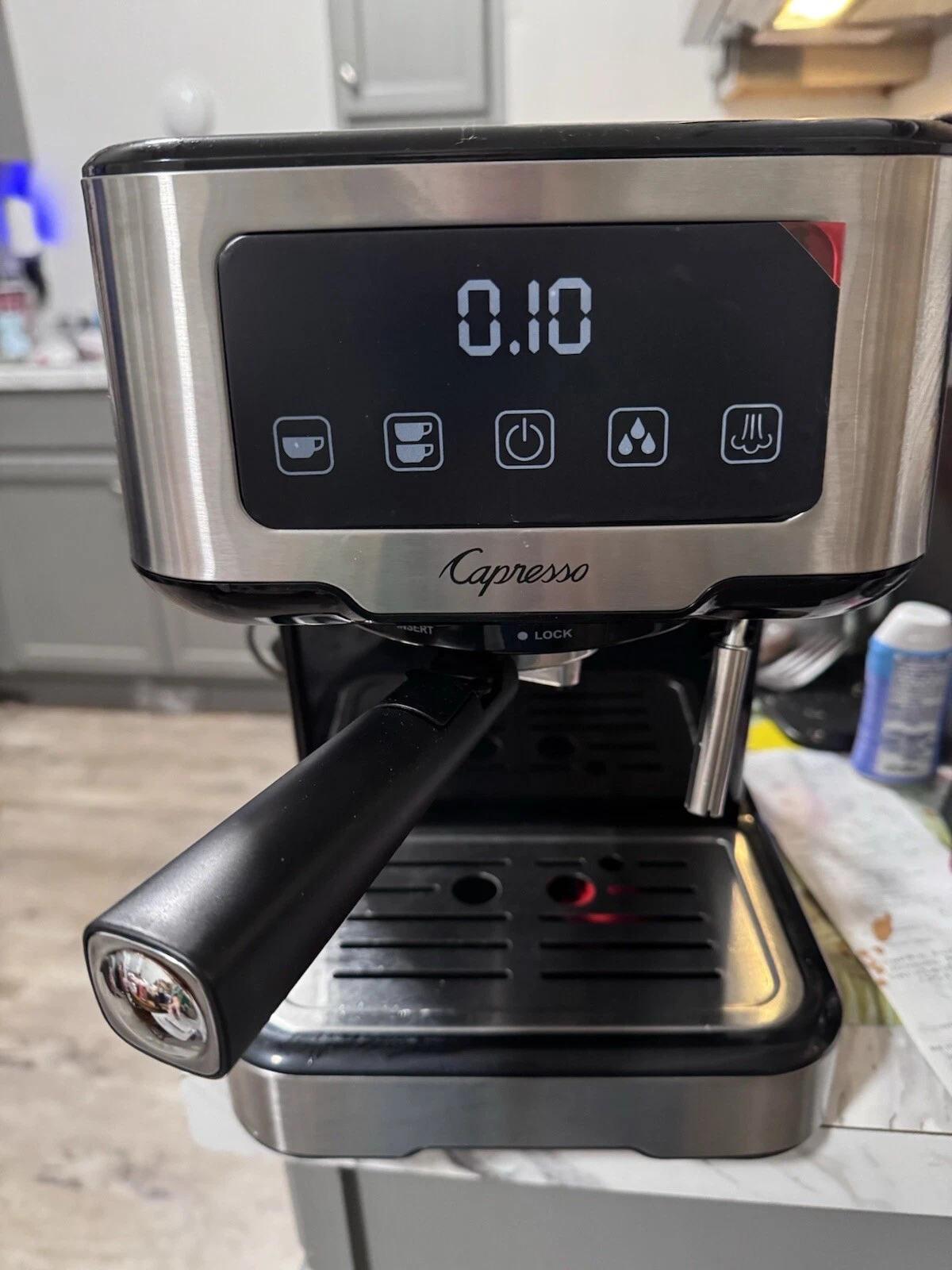 Capresso Cafe TS Touchscreen Expresso Machine 50 Oz Silver