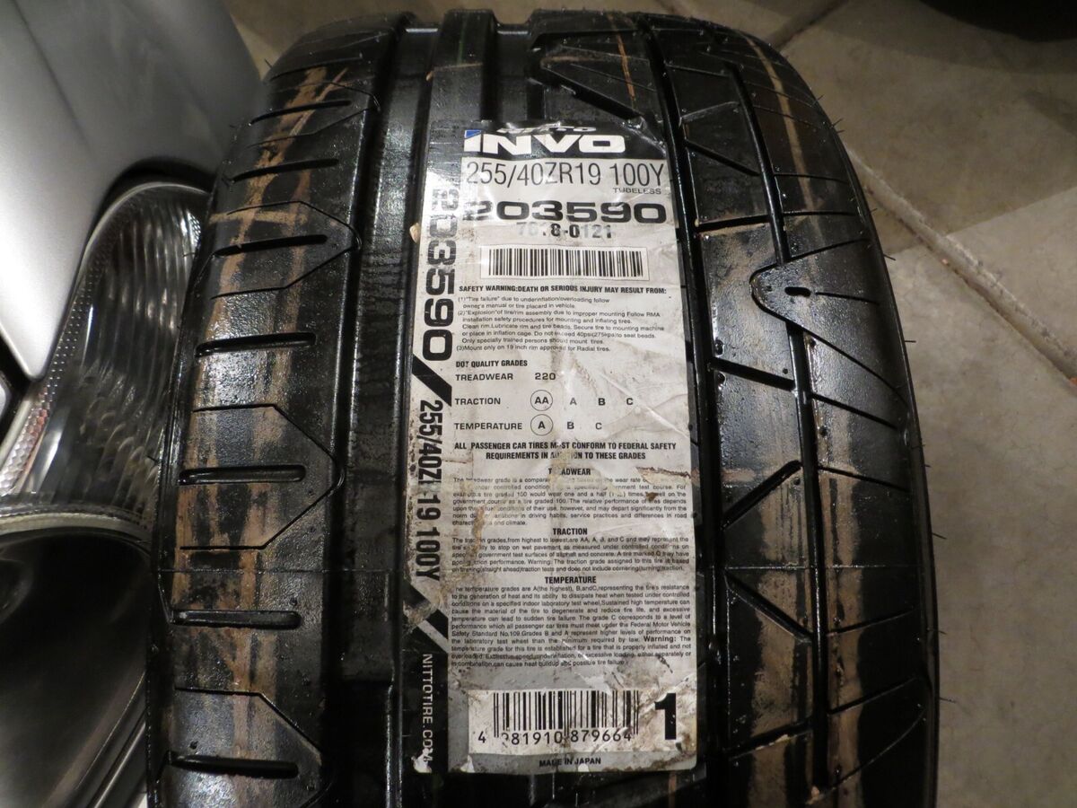 NEW 1 ONE NITTO INVO 255/40ZR19 100Y 203590 255 40 19 JAPAN NEW 1 ONE NITTO INVO 255/40ZR19 100Y 203590 255 40 19 JAPAN