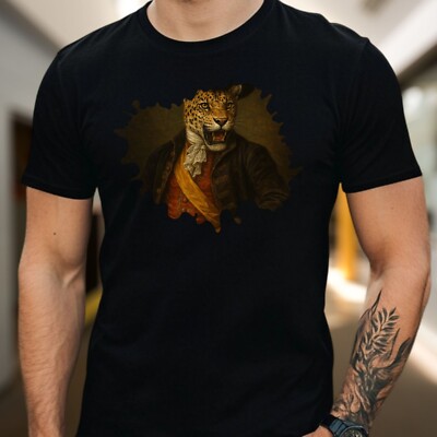 T-Shirt Herren Tiger König Motiv Baumwolle Größe S bis 5XL
