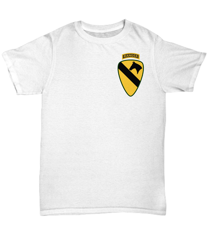 1st CAV Ranger Tab - 1st Cavalry Division Shirt - Unisex Tee - Picture 5 of 6
