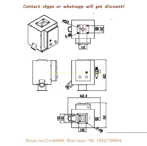 Depósito para detector de metales separador, tubo de caída separador de metales para alimentos - Imagen 4 de 6