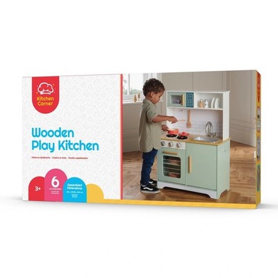 Kitchen Corner Kinderküche aus Holz mit Zubehör Neu OVP