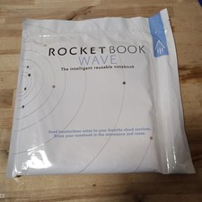 Rocketbook Wave Smart Reusable Notebook Cloud Connect 8 1/2" x 9 1/2", NEW