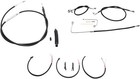 LA Choppers LA8151KT2B13B Complete Handlebar Cable & Brake Line Kit-Black