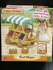 Calico Critters Sylvanian Families Fruit Wagon Over 30 Pcs CC1741 New Shelf Wear