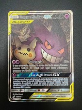Pokemon Gengar e Mimikyu GX ALLEATI 165/181 Italiano Sole e luna Holo Played