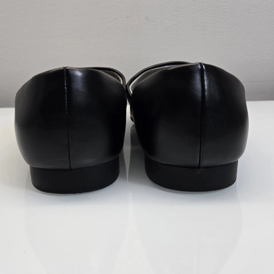 L.B. Zapatilla Evans Radio Tyme Hombres 10.5EEE Cuero Negro Aristocrat Opera Sin Cordones Foto 4 de 4