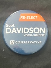 Conservative Party of Canada Candidate Scot Davidson Button #2