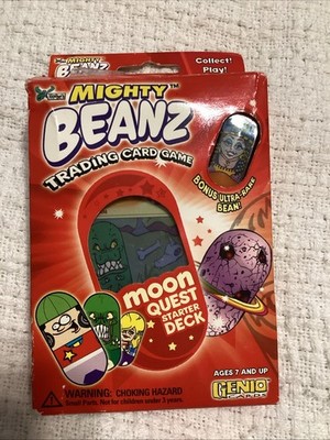 Moon Quest Starter Deck Mighty Beanz Trading Card Game Ultra Rare Bean Open Box