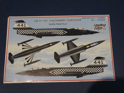Leading Edge Models #72.13 1/72 Canadian CF-104 Checkerboard Starfighter Decal