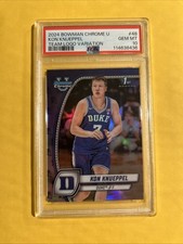 Kon Knueppel 2024-25 Bowman Chrome U Team Logo Variation PSA 10 Pop 1  Case Hit