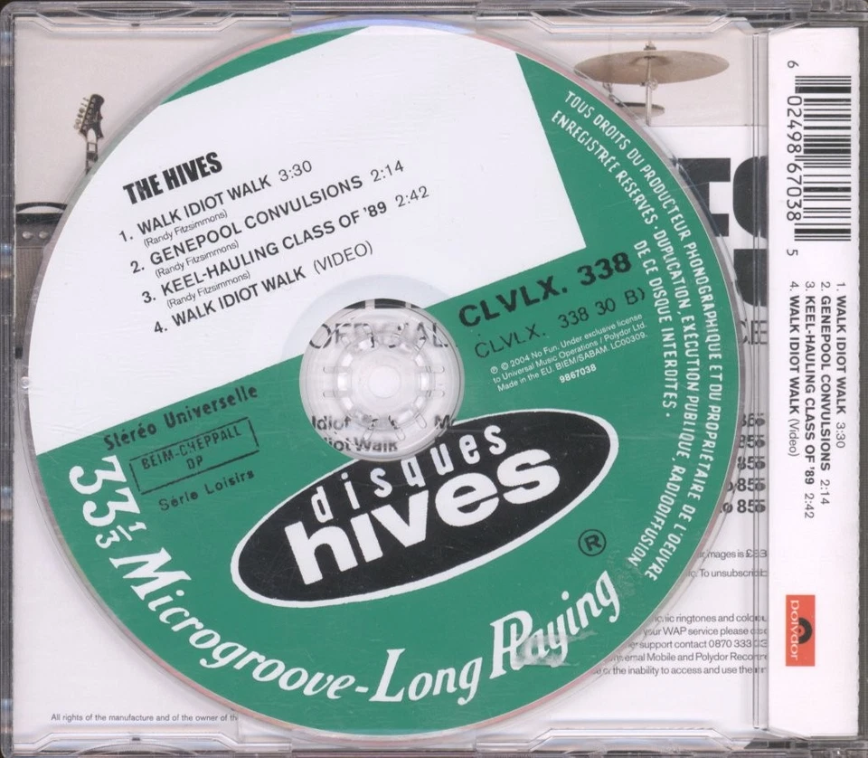 Hives Walk Idiot Walk CD Europa Polydor 2004 Enhanced CD Mit Videoinhalt - Bild 2 von 2