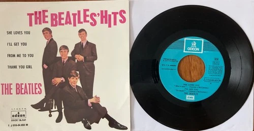THE BEATLES HITS SPAIN EP REISSUE ODEON MINT