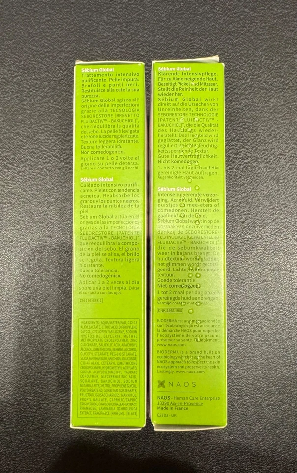 (2 Pack) Bioderma Sebium Global Intensive Purifying Care 30 ml - Acne & Blemish  - Image 2 of 3