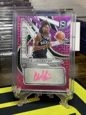 Chris Livingston 2023-24 Panini Spectra Pink Mojo Aspiring Rookie Auto #’d /25