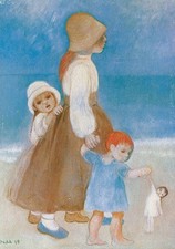Heide Dahl - Puppenkinder - Postkarte