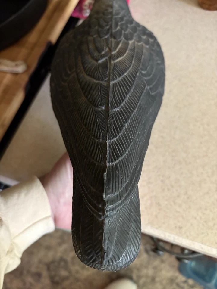 VintageBlack Crow Decoy Hunting Pest Deterrent Halloween Prop Yard - Image 4 of 4