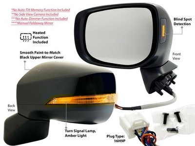 BSD Signal Light Side Mirror Fits Subaru Forester 2019-2024 Driver Left Side