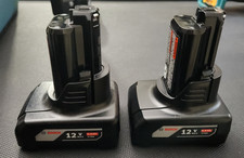 2 Bosch GBA12V60 12V 6Ah Lithium-Ion batteries - 100% AUTHENTIC OEM batteries