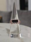 Bomb Party Ring Size 6 RG62741 "Trendsetter Shine" Black Onyx  CZ on Rose Gold — photo 1