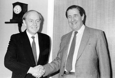 Michael O'Kennedy Irish Minister for Agriculture meets Michael Jop- Old Photo