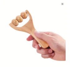 1PC Wooden Massager Roller for Shoulders, Legs, Face & Whole Body