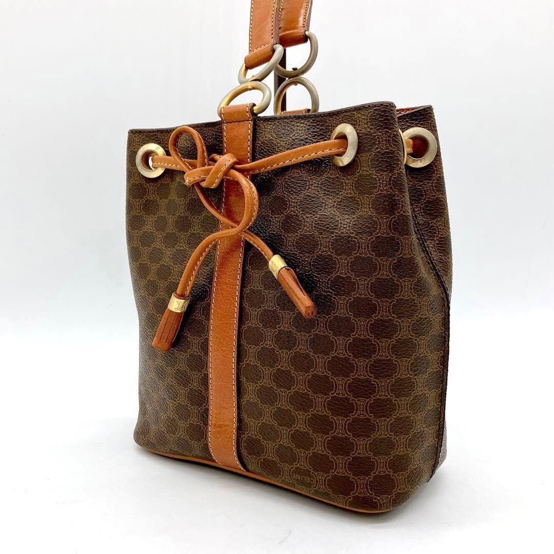 CELINE Macadam Pattern Drawstring Bag Shoulder Ba… - image 2