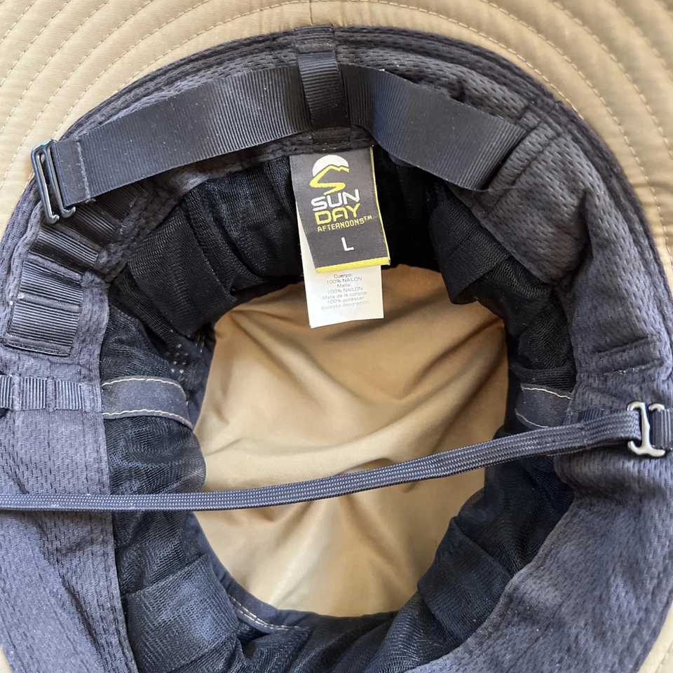 SUNDAY AFTERNOONS BUG FREE CRUISER NET DARK KHAKI HAT w/ BUG NET - LARGE - Image 4 of 4