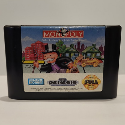 Monopoly for Sega Genesis Game - Parker Brothers Board Game - Game Only TESTED.