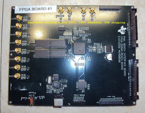TI FPGA SDRAM BENCH Board XC2V250 gate array + Ram + I/O + JTAG, 3.3 Volts Used