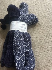 Jane & Bleecker Slipper Socks 2 Pairs Womens Popcorn Stitch Chenille Black 4-10