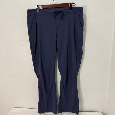 Columbia Anytime Outdoor Pants Women s 16 Blue Hiking Stretch READ