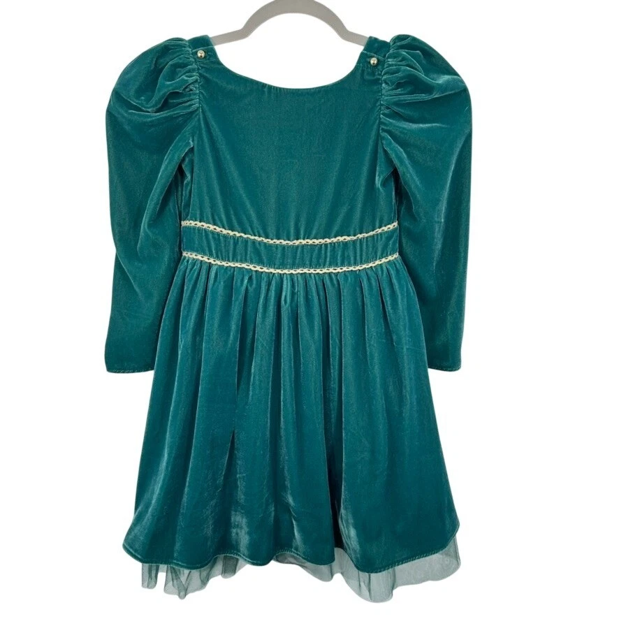 janie and jack green dress Girl's Georgina Baby Dress - Mint Condition Burst Of JOY