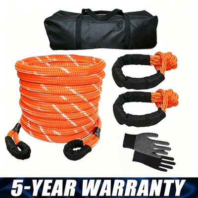 #ad Kinetic Recovery Rope Tow Rope Heavy Duty Snatch Rope w 2 UHMWPE Soft Shackles $66.49