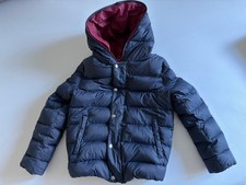 Eddie Pen Kinderdaunenjacke Gr. 10 J. / 140 Dunkelblau mit Kapuze Top Zustand